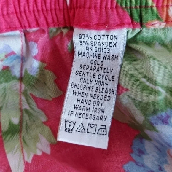 Linea by Louis Dell'Olio Vibrant Orange Floral Print Bermuda Shorts - Picture 9 of 10